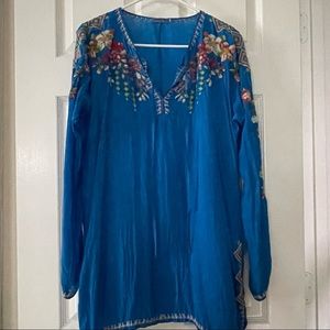 Johnny Was embroidered medium dress/tunic